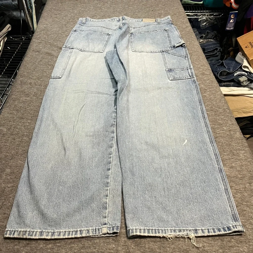 Levis SilverTab Carpenter Fit Jeans Light Wash Baggy Wide Leg Mens 36x32 Vintage